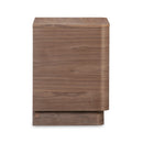 2-Drawer Wooden Tall Nightstand | Novi Living Round Off | Oroa.com