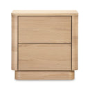 2-Drawer Wooden Tall Nightstand | Novi Living Round Off | Oroa.com
