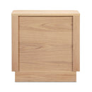 2-Drawer Wooden Tall Nightstand | Novi Living Round Off | Oroa.com