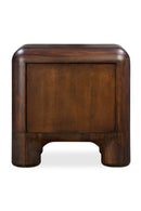 Contract furniture - Brown Acacia 2-Drawer Nightstand - www.oroatrade.com