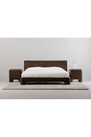 Contract furniture - Brown Acacia 2-Drawer Nightstand - www.oroatrade.com