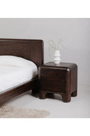 Contract furniture - Brown Acacia 2-Drawer Nightstand - www.oroatrade.com