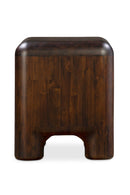 Contract furniture - Brown Acacia 2-Drawer Nightstand - www.oroatrade.com