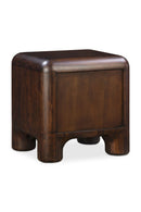 Contract furniture - Brown Acacia 2-Drawer Nightstand - www.oroatrade.com