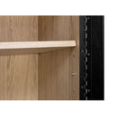 Black Solid Ash Tall Cabinet | Novi Living Charlotte