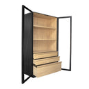 Black Solid Ash Tall Cabinet | Novi Living Charlotte