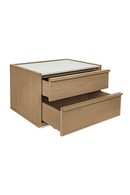 2-Drawer Solid Oak Nightstand | Novi Living Ashcroft | Oroatrade.com