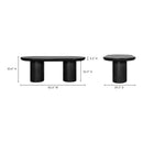 Hospitality furniture - Black Indoor/Outdoor Oval Dining Table - www.oroatrade.com