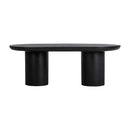 Hospitality furniture - Black Indoor/Outdoor Oval Dining Table - www.oroatrade.com