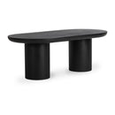 Hospitality furniture - Black Indoor/Outdoor Oval Dining Table - www.oroatrade.com