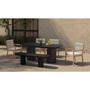 Hospitality furniture - Black Indoor/Outdoor Oval Dining Table - www.oroatrade.com
