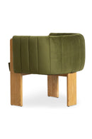 Hospitality furniture - Green Curved Accent Chair - www.oroatrade.com