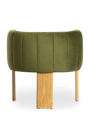 Hospitality furniture - Green Curved Accent Chair - www.oroatrade.com