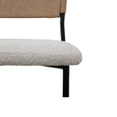 White Boucle Dining Chair (2) | Novi Living Foley
