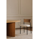 White Boucle Dining Chair (2) | Novi Living Foley