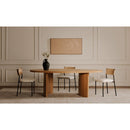 White Boucle Dining Chair (2) | Novi Living Foley