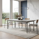 White Boucle Dining Chair (2) | Novi Living Foley