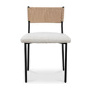 White Boucle Dining Chair (2) | Novi Living Foley