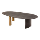 Oval Aluminum Coffee Table | Novi Living Nicko