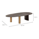 Oval Aluminum Coffee Table | Novi Living Nicko