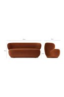 Curved Back 2-Seater Sofa | NV Gallery Giulia | Oroatrade.com