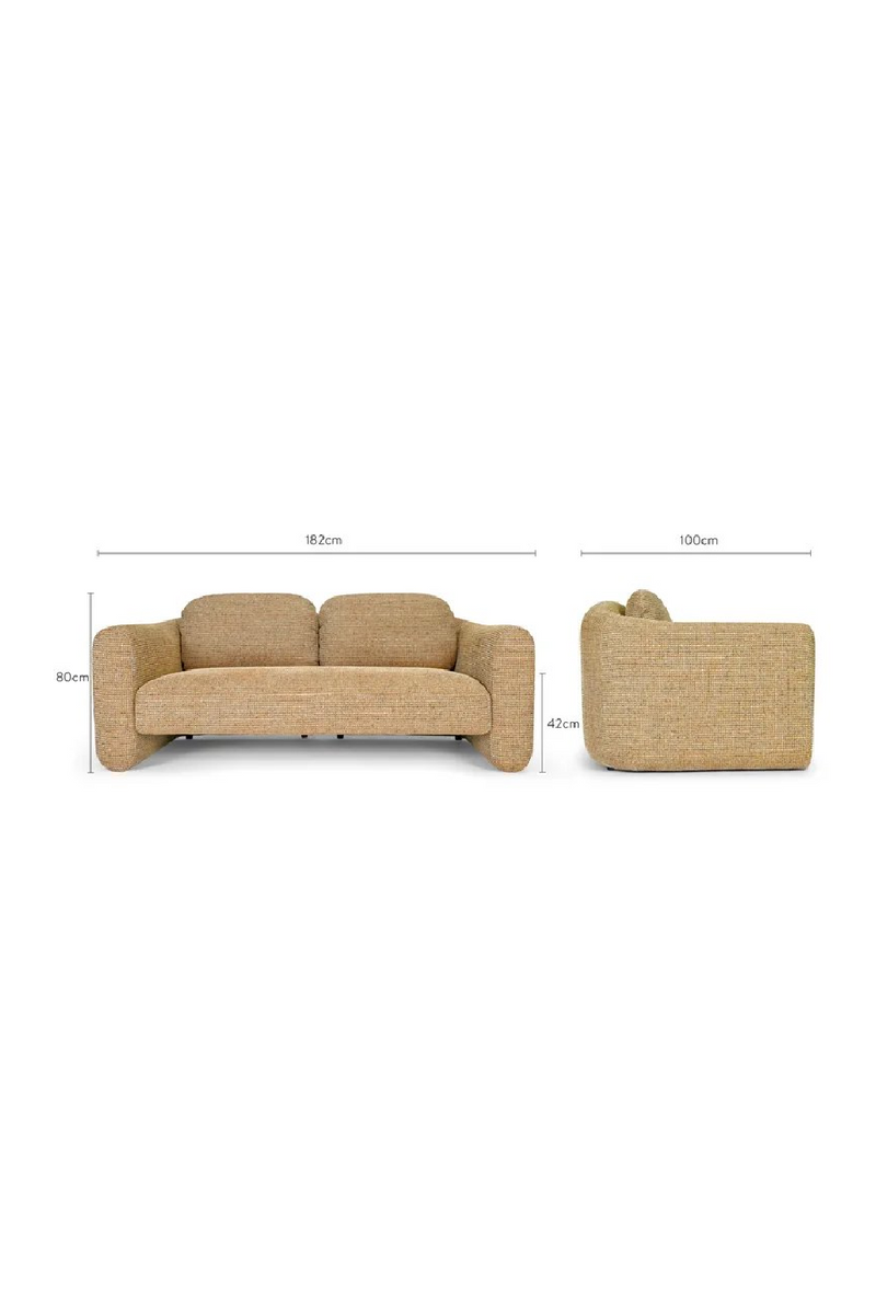 Yellow Tweed 2-Seater Sofa | NV Gallery Oslo | Oroatrade.com