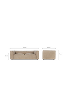 Piped Upholstered 3-Seater Sofa | NV Gallery Auster | Oroatrade.com