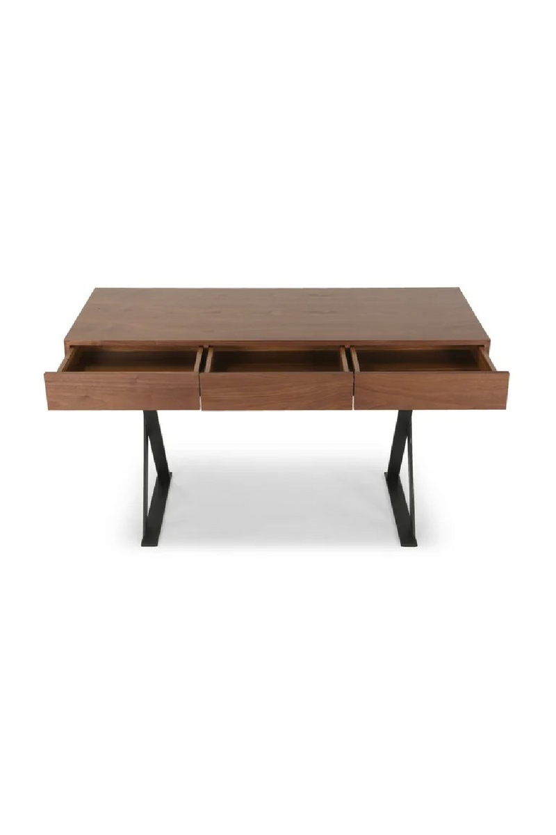 Grained Wood 3-Drawer Desk | NV Gallery Tuxedo | Oroatrade.com