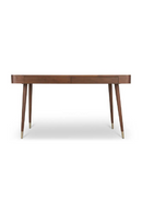 Walnut Wood 2-Drawer Desk | NV Gallery Vinyle | Oroatrade.com