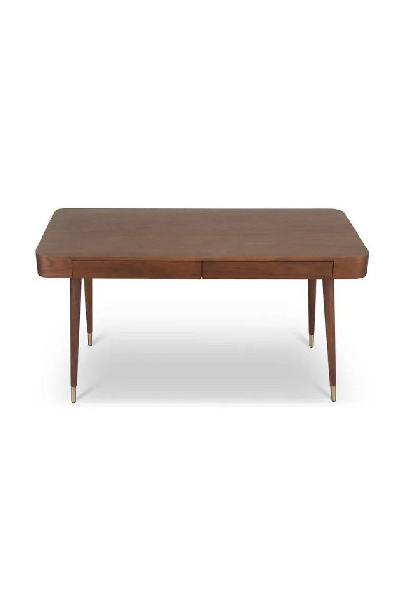 Walnut Wood 2-Drawer Desk | NV Gallery Vinyle | Oroatrade.com