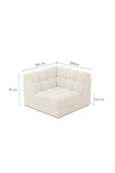White Tufted Modular Sofa | NV Gallery Paul | Oroatrade.com