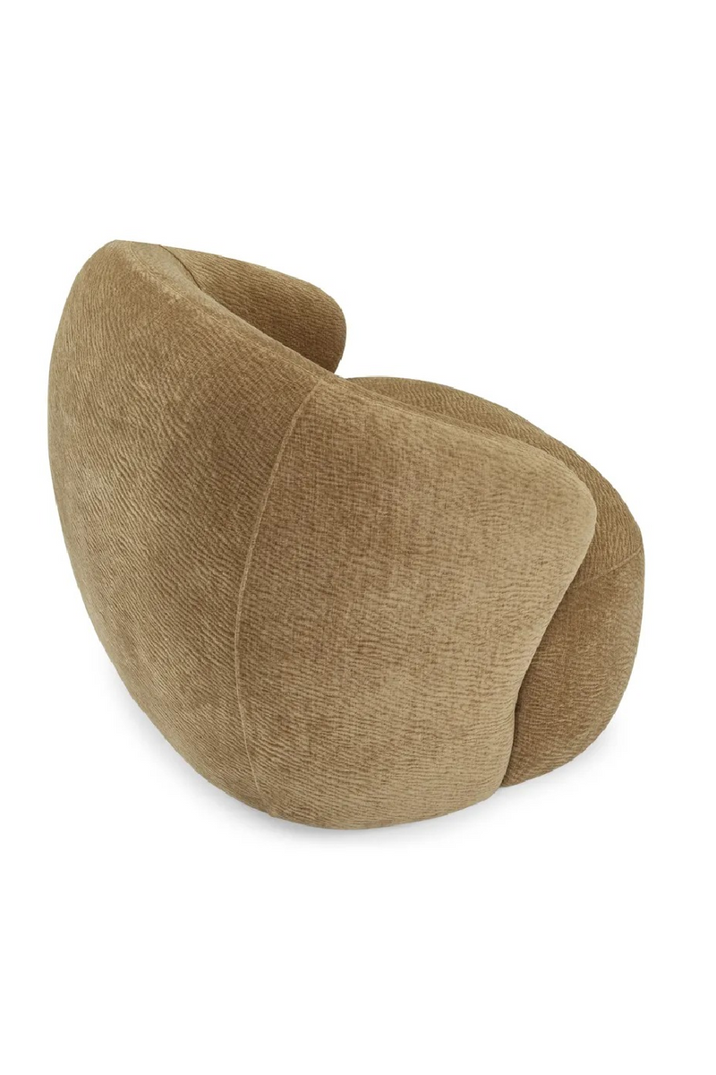 Brown Curved Lounge Chair | NV Gallery Aspen | Oroatrade.com
