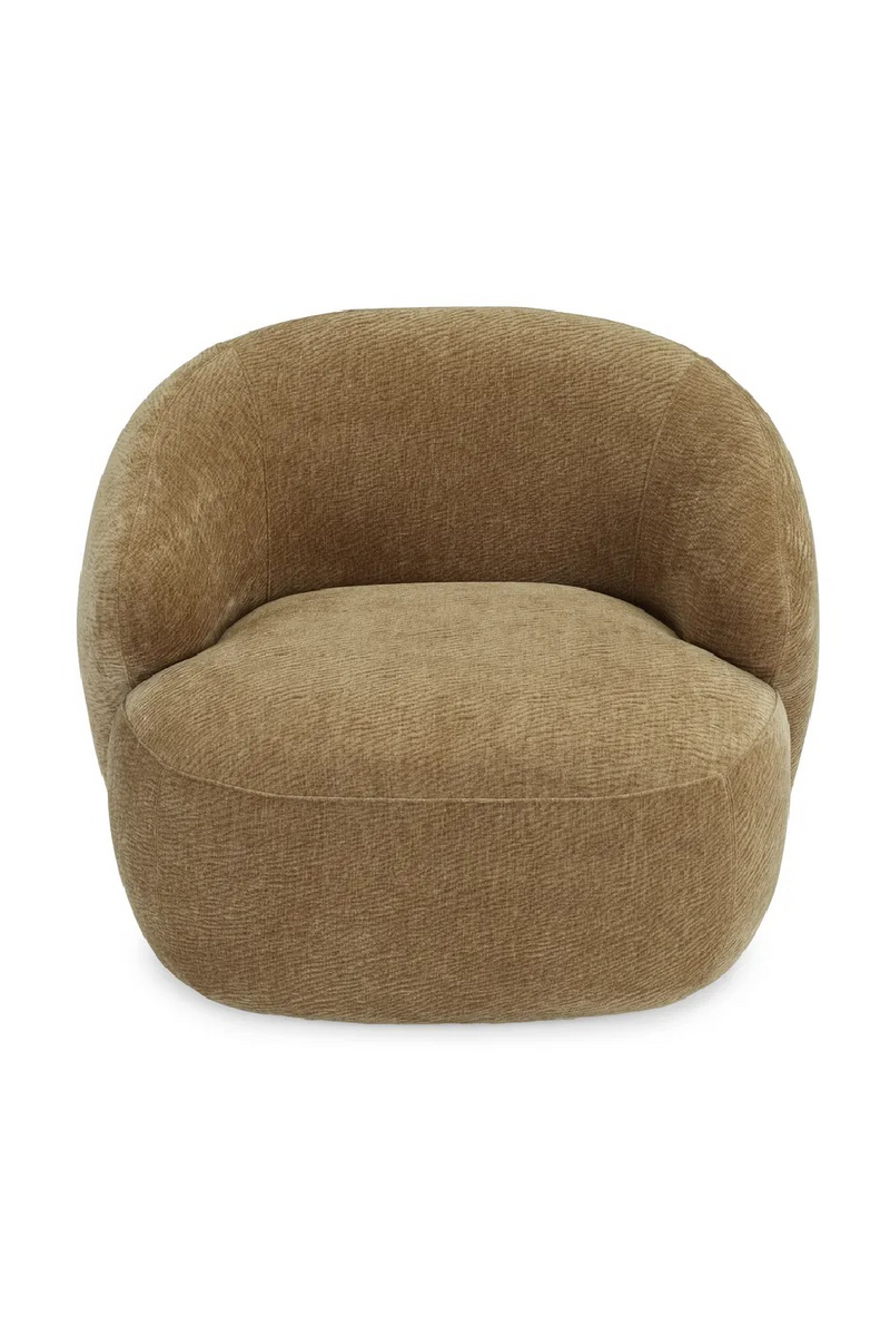 Brown Curved Lounge Chair | NV Gallery Aspen | Oroatrade.com