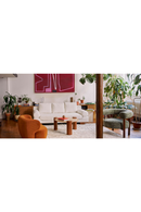 Curved Wood Frame Armchair | NV Gallery Carol | Oroatrade.com