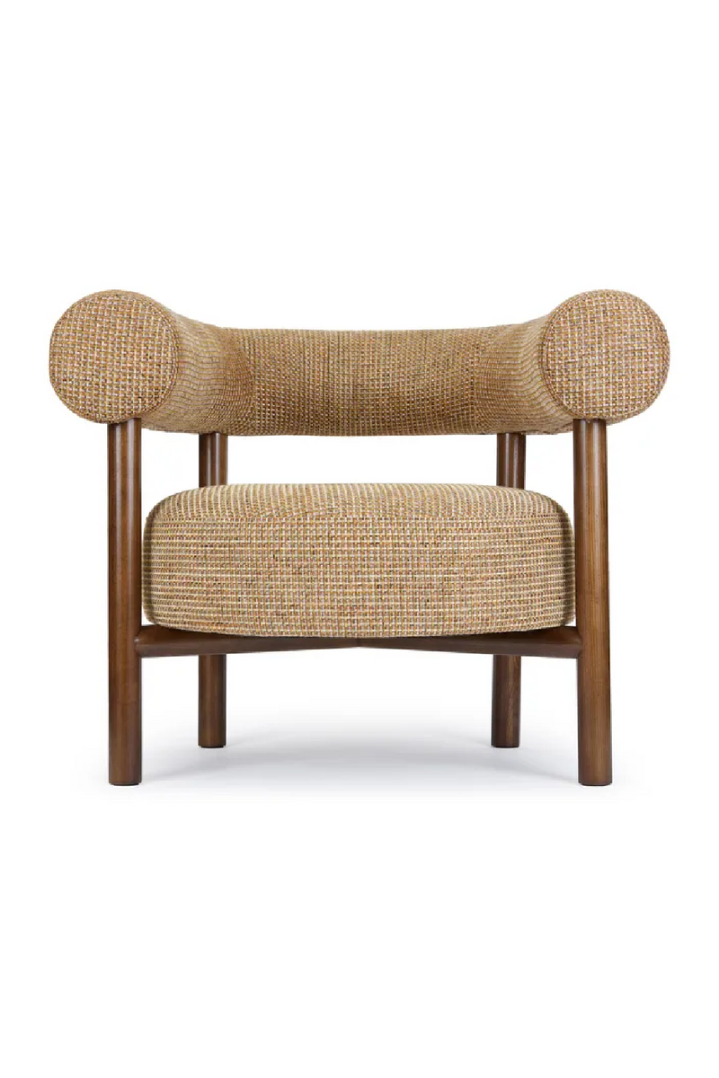 Curved Wood Frame Armchair | NV Gallery Carol | Oroatrade.com