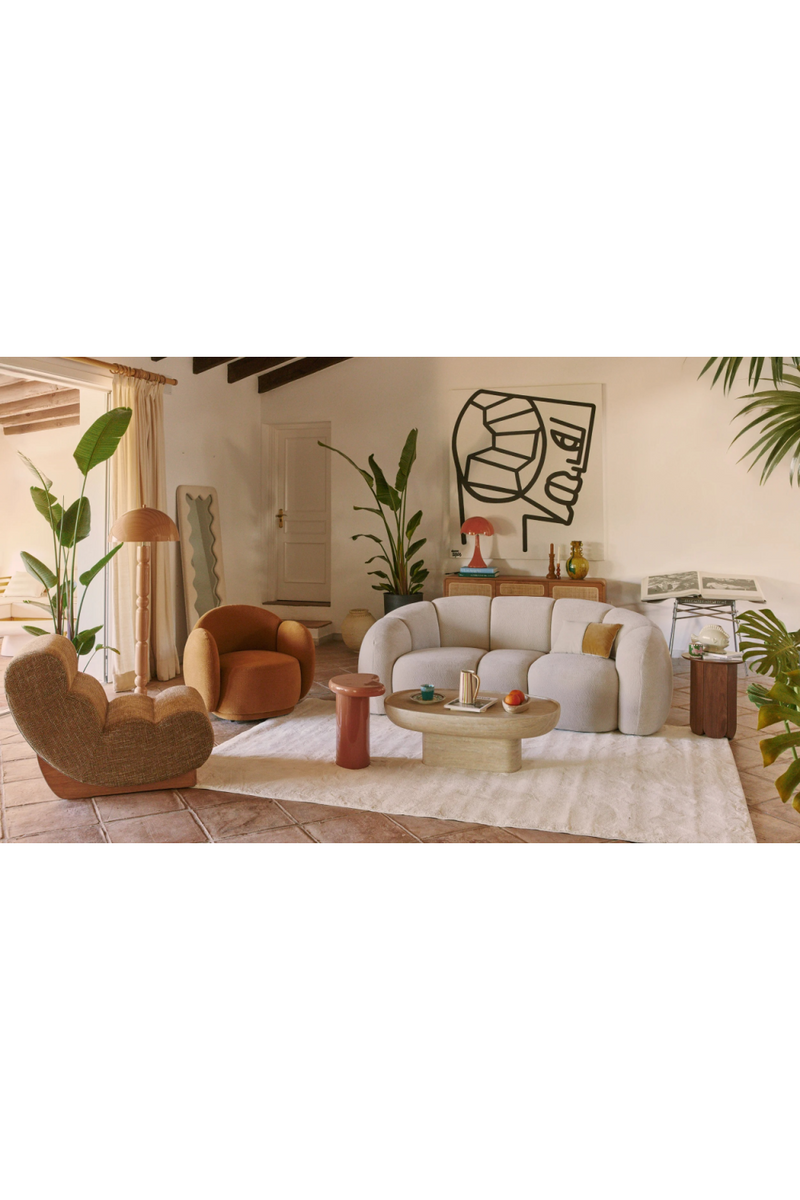 Rounded Legless Accent Armchair | NV Gallery Cocoon | Oroatrade.com