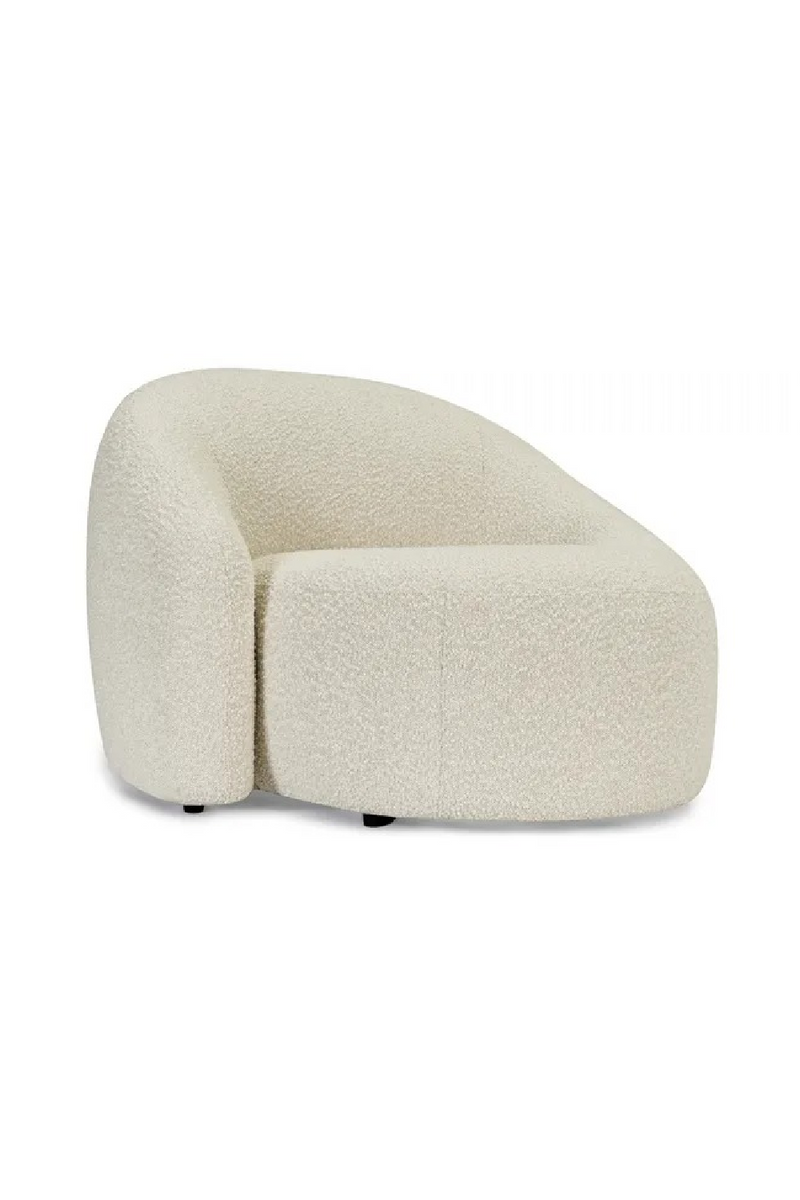 White Boucl√© Armchair | NV Gallery Neo | Oroatrade.com