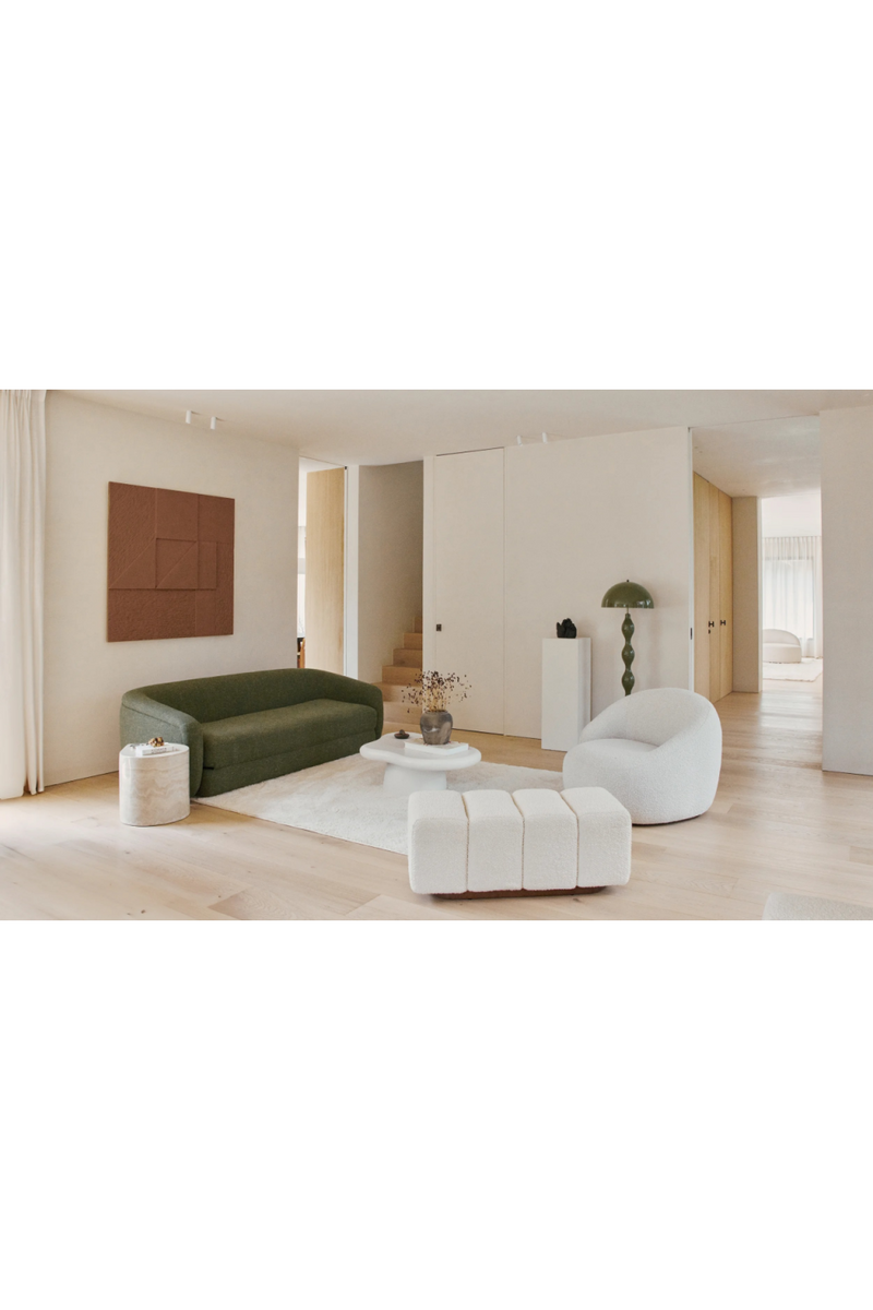 White Boucl√© Armchair | NV Gallery Neo | Oroatrade.com