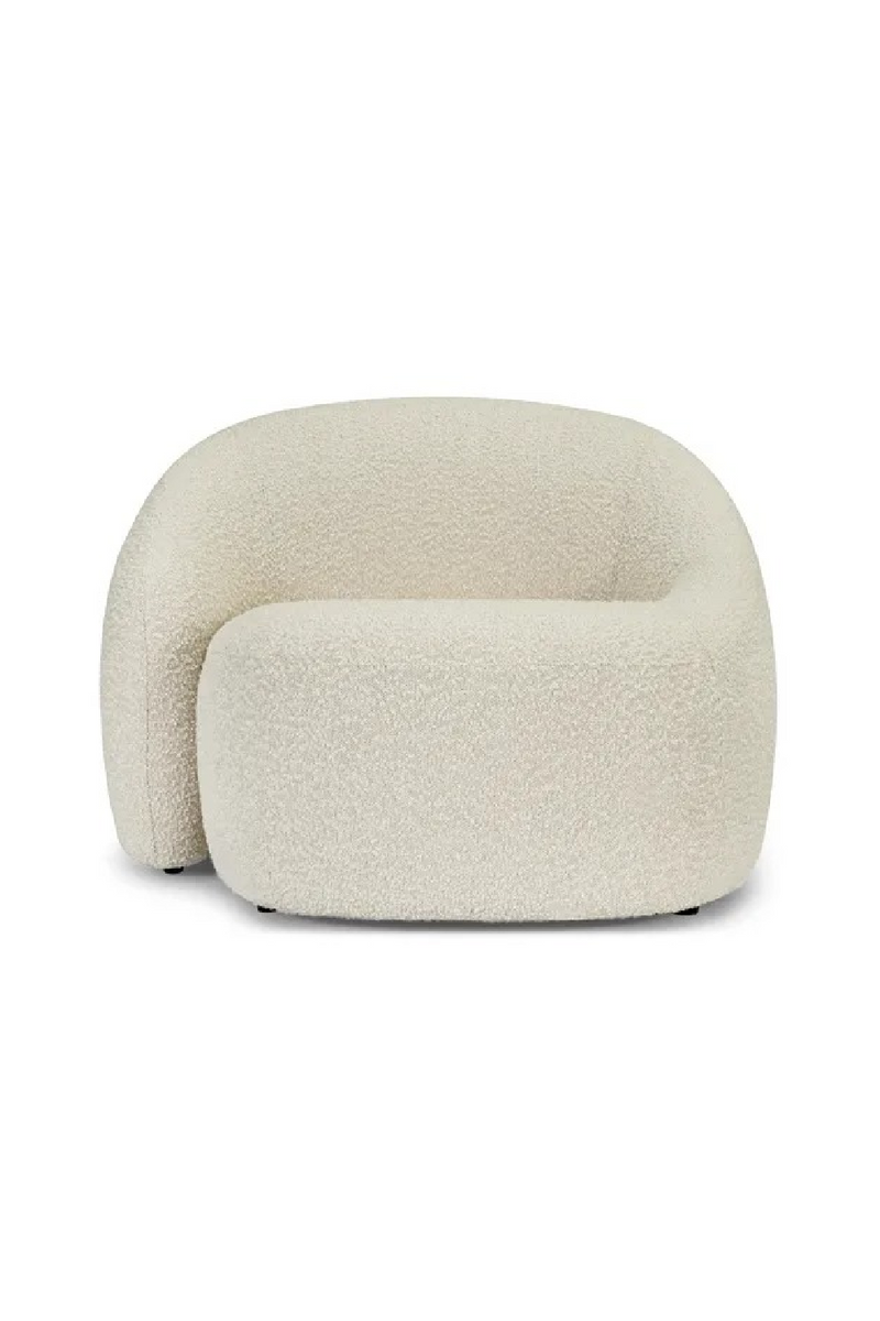White Boucl√© Armchair | NV Gallery Neo | Oroatrade.com