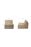 Taupe Tweed Modular Sofa | NV Gallery Paul | Oroatrade.com