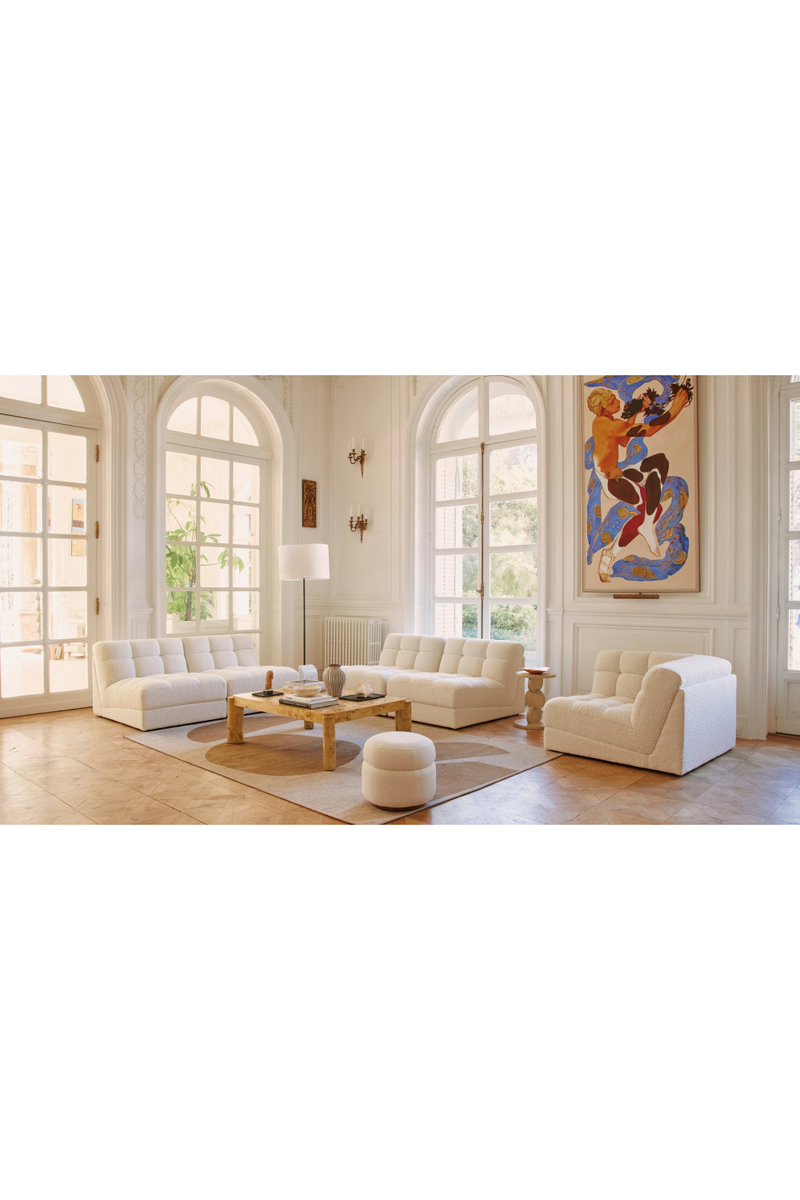 White Tufted Modular Sofa | NV Gallery Paul | Oroatrade.com