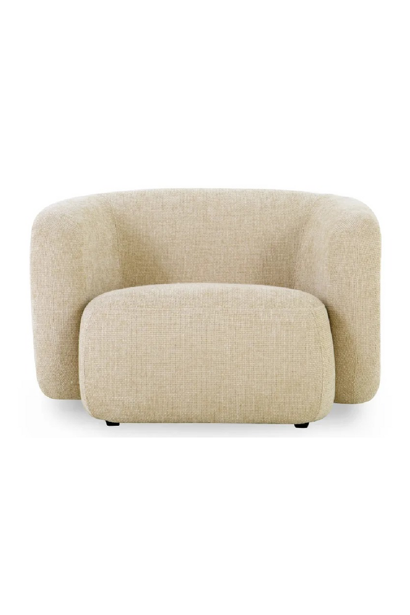 Curved Plush Lounge Chair | NV Gallery Volta | Oroatrade.com