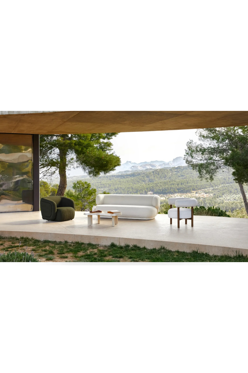 Curved Plush Lounge Chair | NV Gallery Volta | Oroatrade.com