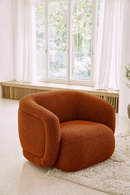 Curved Plush Lounge Chair | NV Gallery Volta | Oroatrade.com