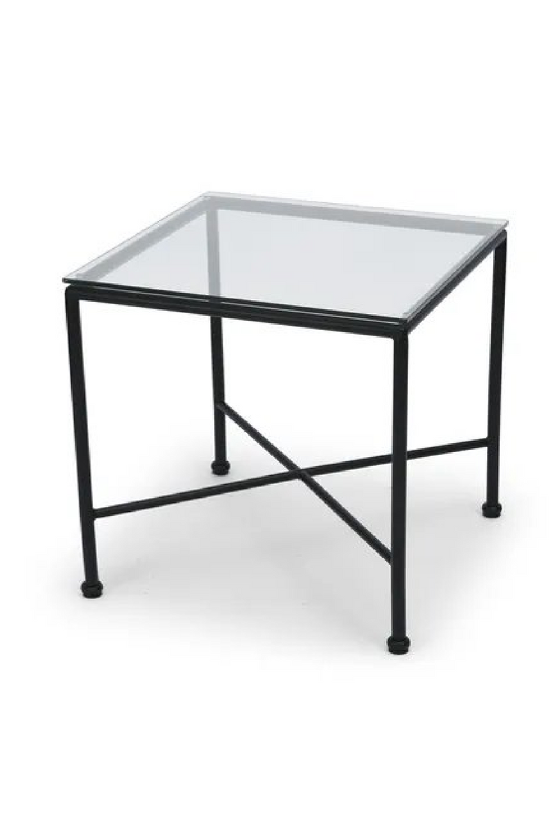 Square Glass Outdoor Side Table | NV Gallery Bel Air | Oroatrade.com