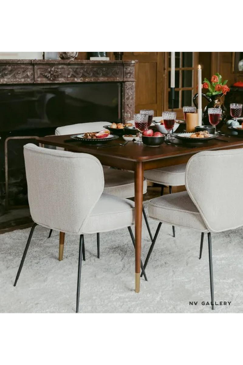 Rectangular Walnut Dining Table | NV Gallery Vinyle | Oroatrade.com