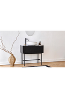 Black Striated Wood Vanity Unit | NV Gallery Division | Oroatrade.com