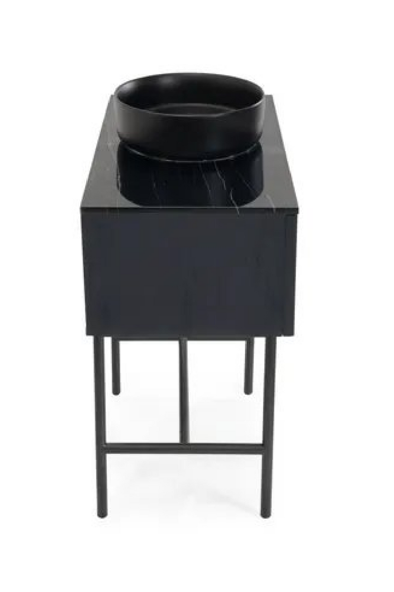 Black Striated Wood Vanity Unit | NV Gallery Division | Oroatrade.com