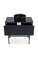 Black Striated Wood Vanity Unit | NV Gallery Division | Oroatrade.com