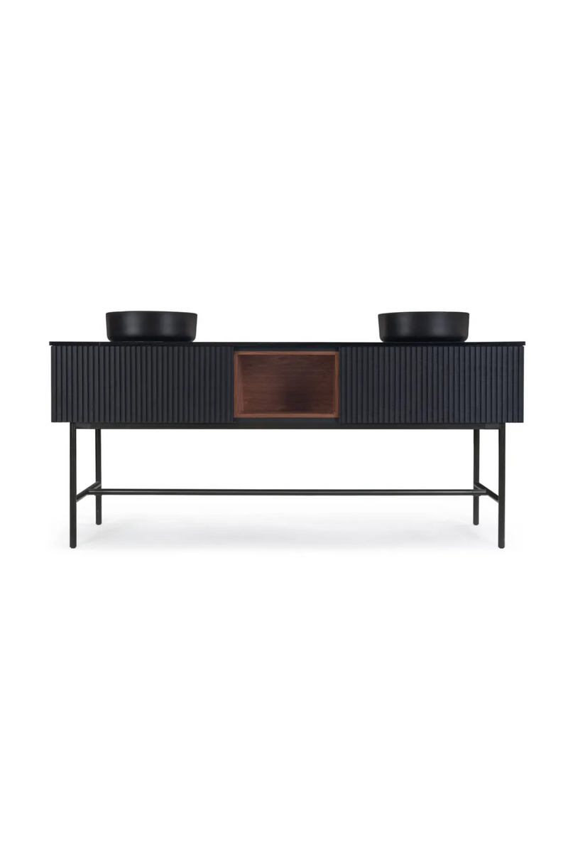 Black Ash Wood Vanity Unit | NV Gallery Hendrix | Oroatrade.com